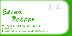 edina melter business card